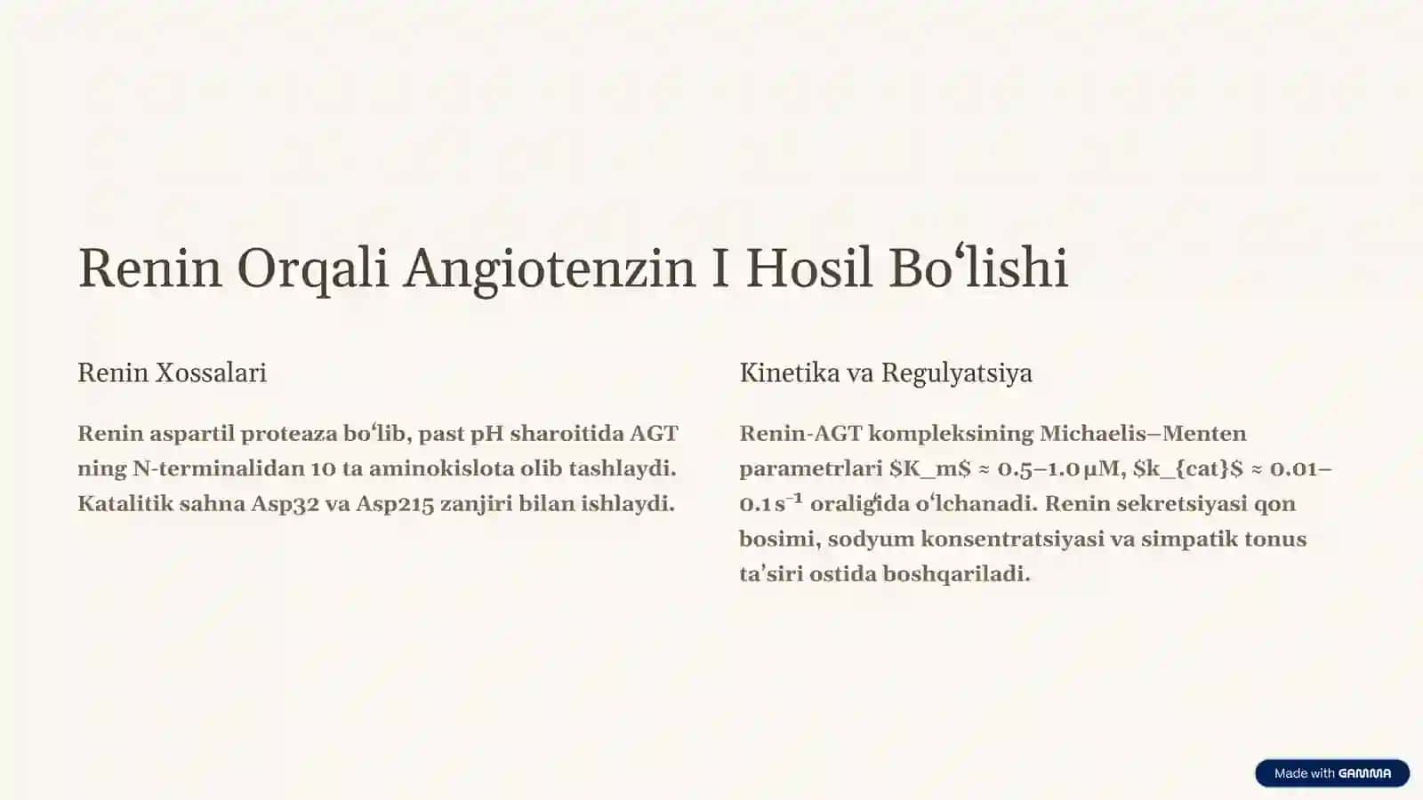 Angiotenzin Peptid Gormonlari va Ularning Fiziologik Roli 3