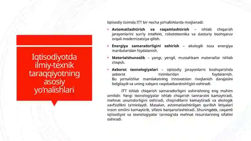 IQTISODIYOT VA JAMIYATDA ILMIY-TEXNIK TARAQQIYOT RIVOJLANISH DASTAGI SIFATIDA. QURILISHNING ILMIY-TEXNIK TARAQQIYOTGA VA JAMOIY-IQTISODIY TARAQQIYOTGA TA’SIRI 3