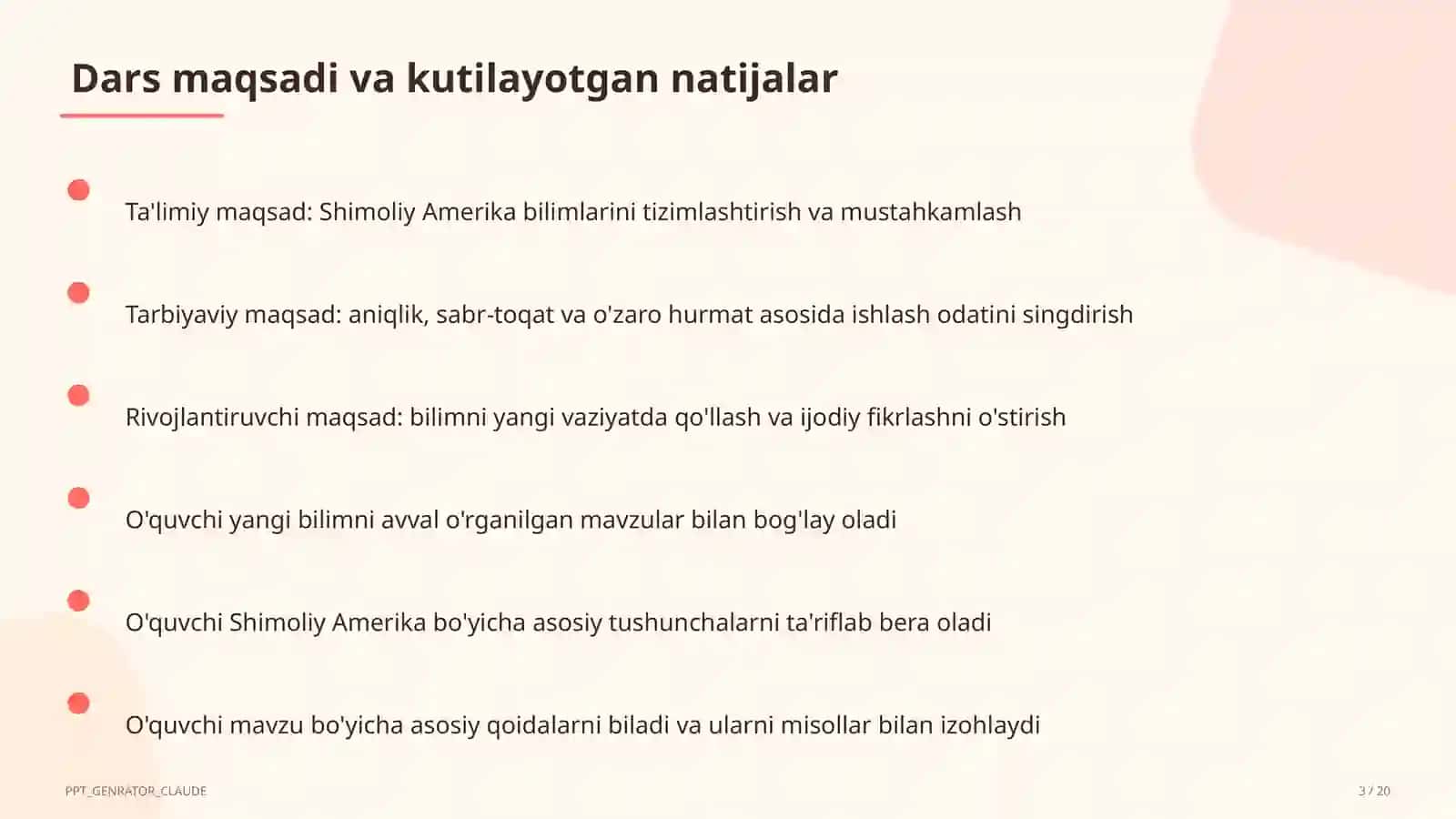 Shimoliy Amerika (7-sinf) 3