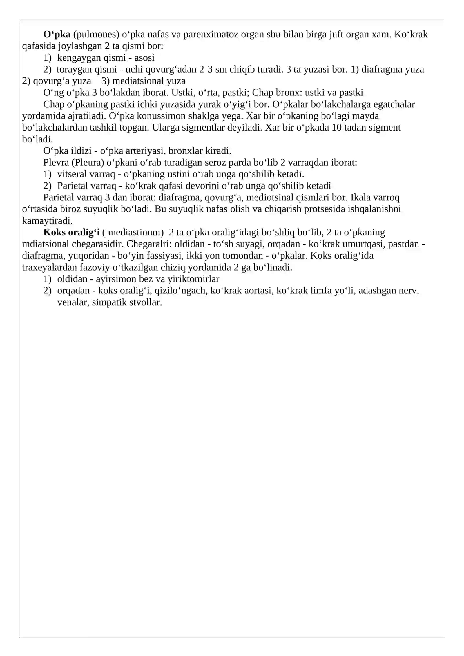 Nafas a'zolari sistemasi 3