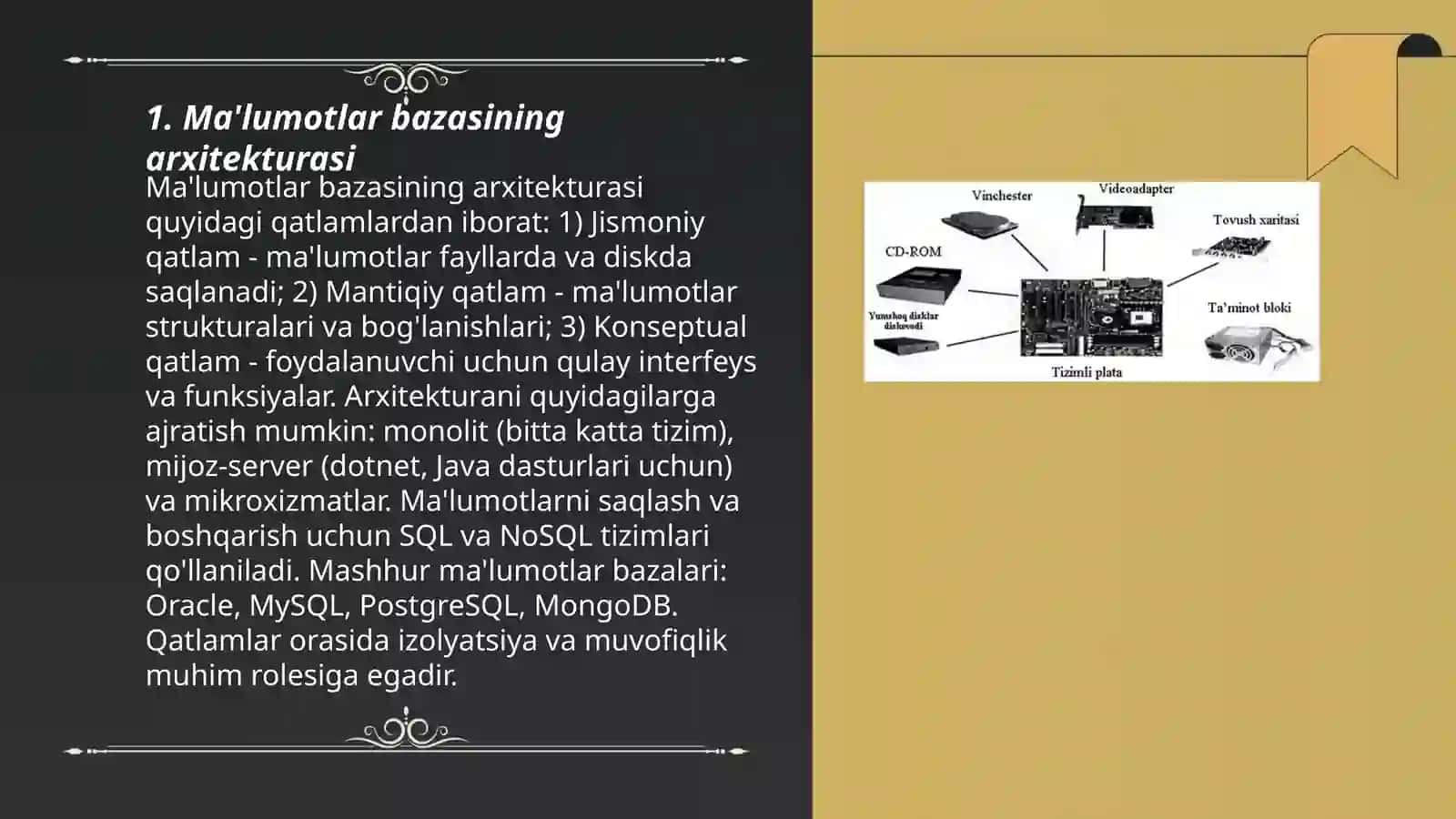 Ma'lumotlar intellektual tahlili va dasturiy ta'minotlar 3