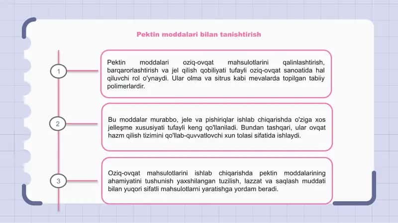 pektin moddalar haqida 3