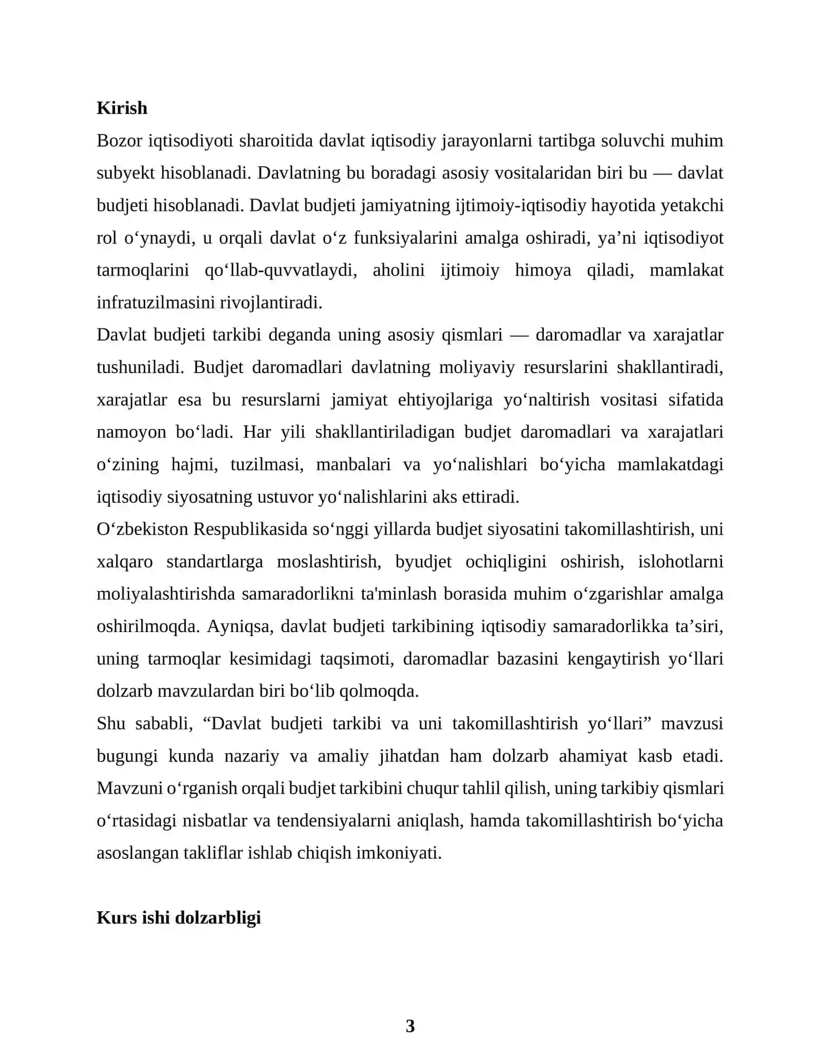 MAKROIQTISODIYOT KURSI 3