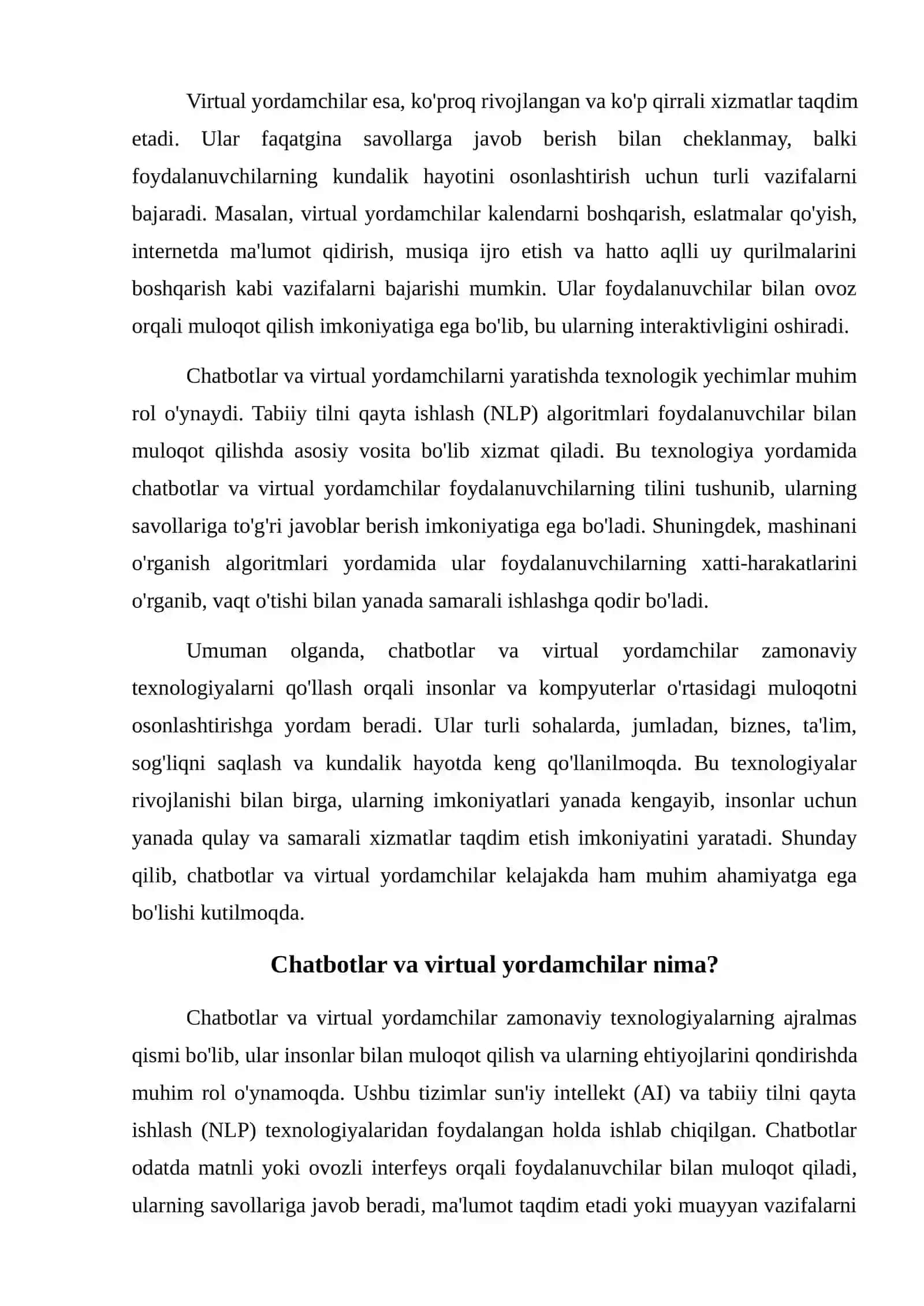 Chatbotlar va virtual yordamchilarni yaratish asoslari 3