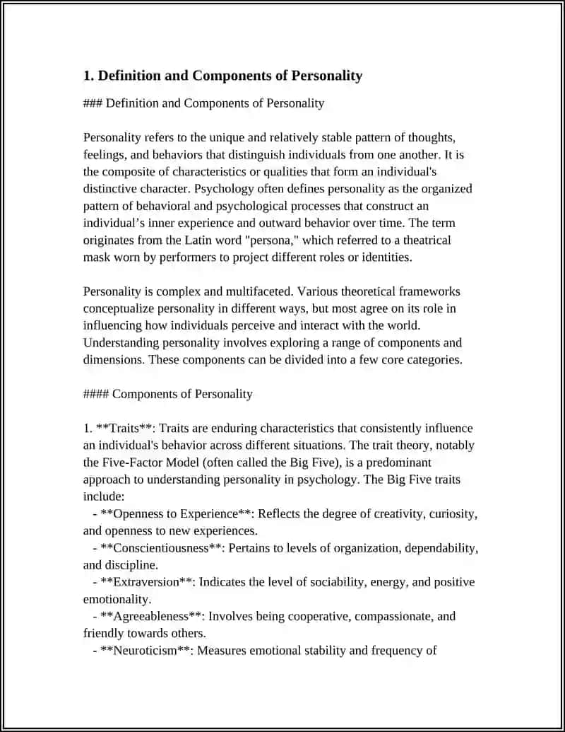 MAKE A PRESENTATION ON THEME PERSONALITY 3