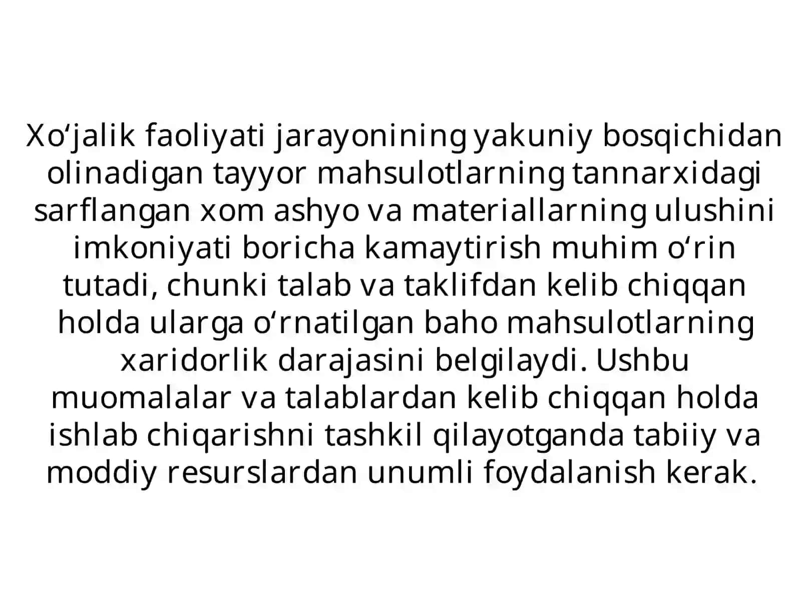 MODDIY RESURSLAR BILAN TA’MINLANGANLIK VA ULARDAN FOYDALANISH TAHLILI 3