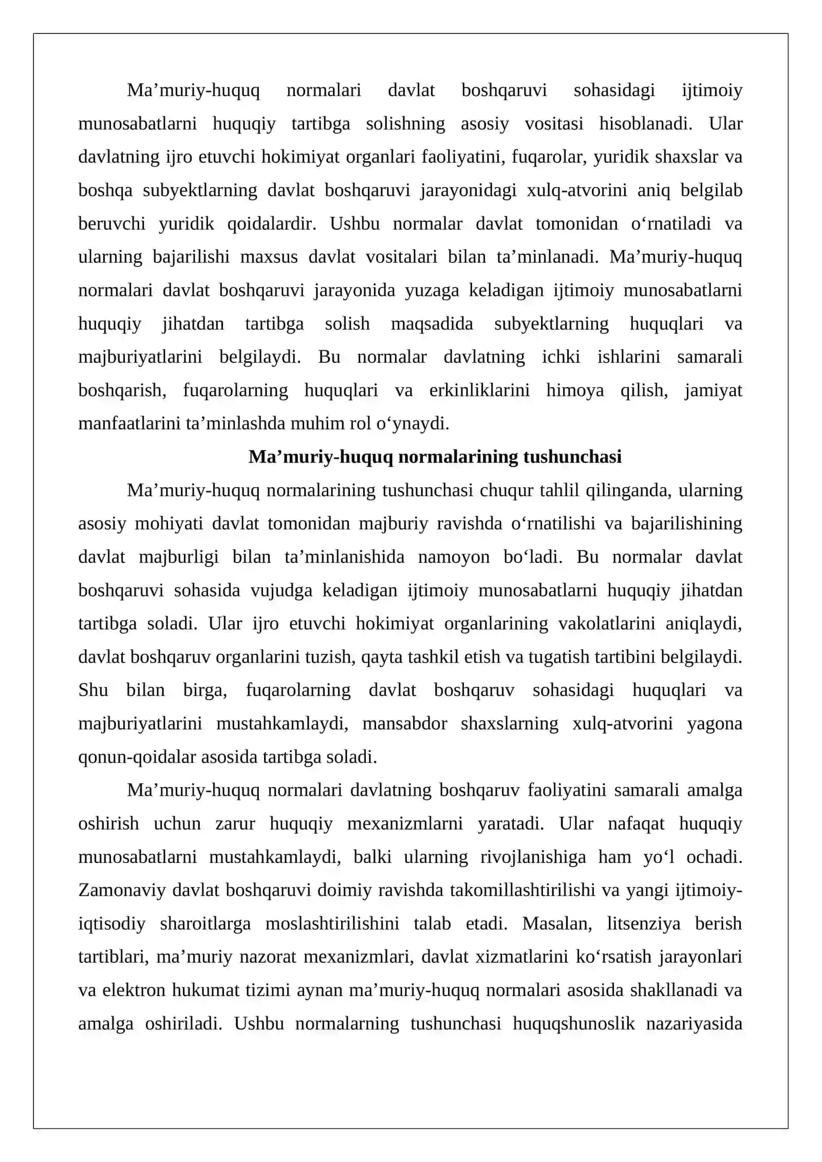 Ma’muriy-huquq normalari, ularning turlari va funktsiyalari 3
