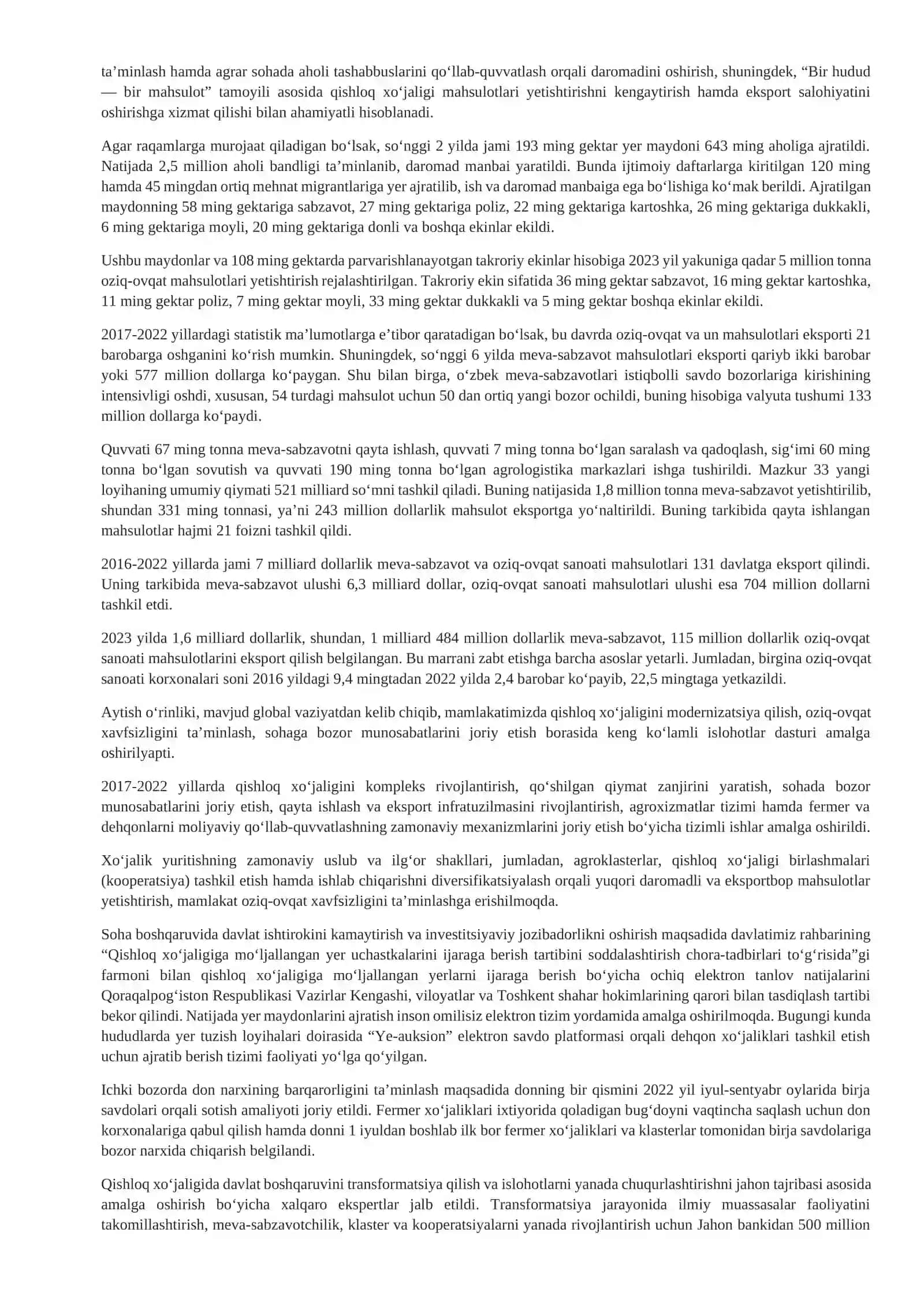 Oziq-ovqat texnologiyalari (mahsulot turlari bo‘yicha) ta’lim yo‘nalishi bakalavr darajasi 3