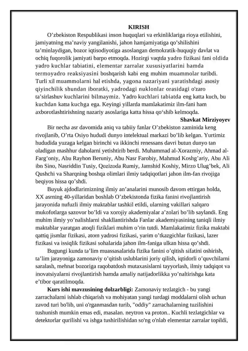 Myossbauer effekti va uning yadro fizikasi hamda texnikada qo’llanilishi. 3