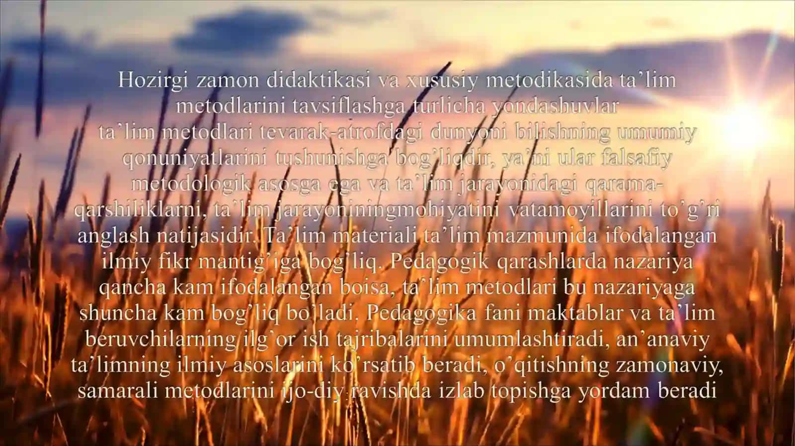 Ta’lim metodlari usullari va tushunchalari 3