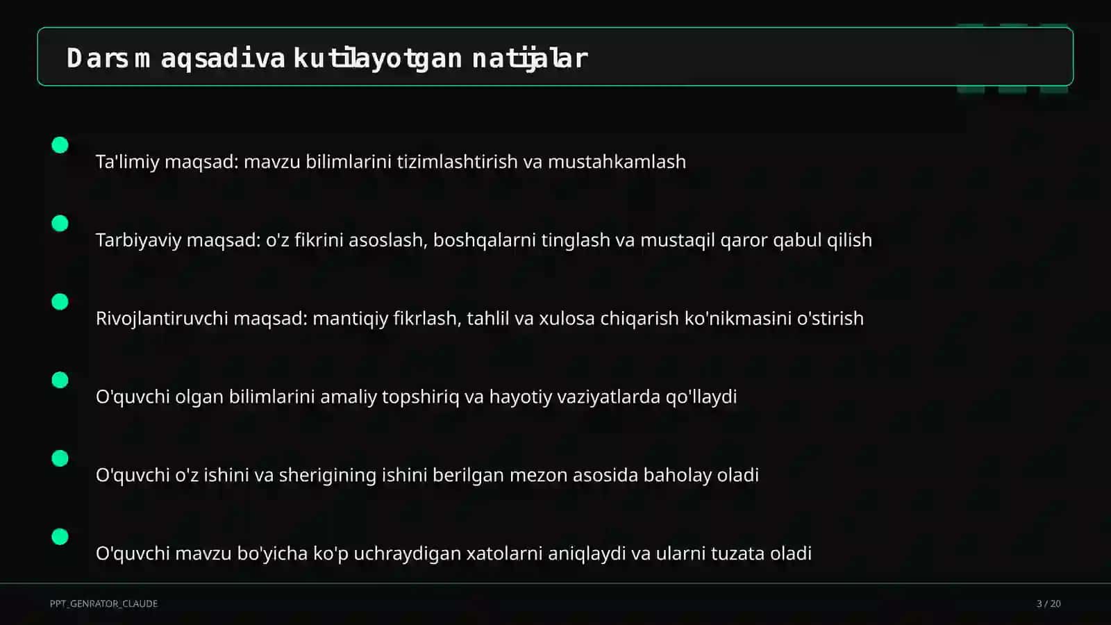 PowerPoint dasturida taqdimot yaratish (7-sinf) 3