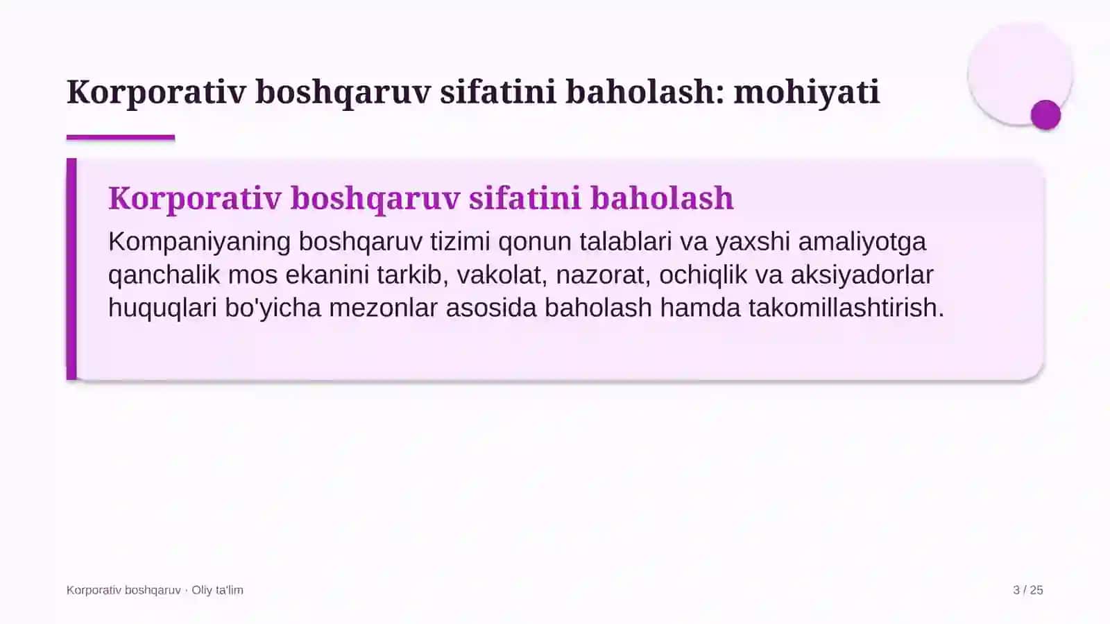 Kredit uyushmalarida korporativ boshqaruv sifatini baholash 3