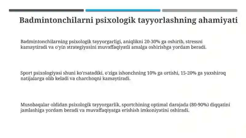 Badmintonchilarni psixologik tayorgarlik 3
