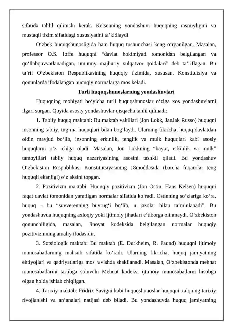 Huquq tushunchasi, belgilari, mohiyati va printsiplari 3