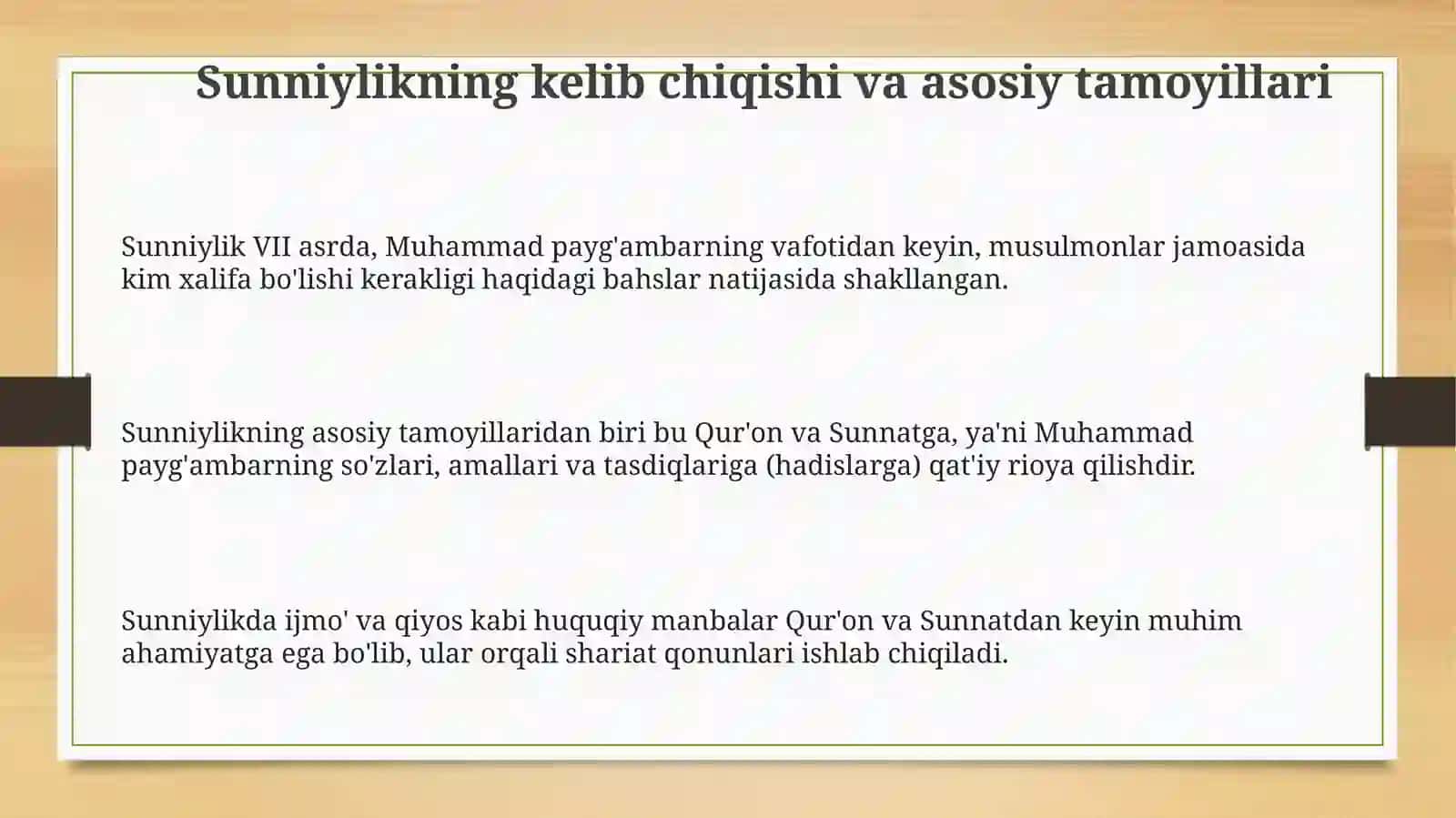 Sunniylikning Sun'niylik yunalishi 3