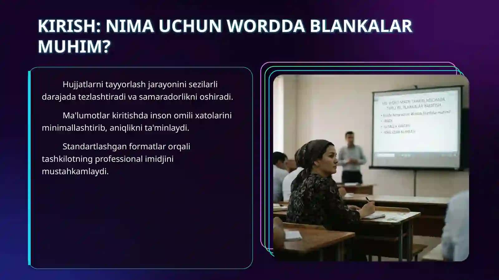 MS WORD MATN TAHRIRLAGICHADA TURLI XIL BLANKALAR YARATISH, ARIZA KASALLIK KARTASI, ANALIZLAR BLANKASI 3