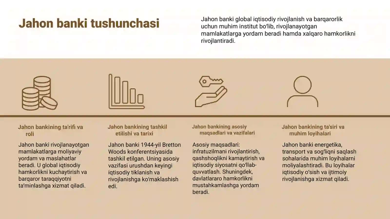 Jahon bankining jahon iqtisodiyotidagi o'rni 3