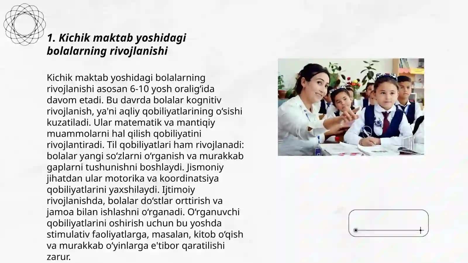 Kichik maktab yosh davri 3