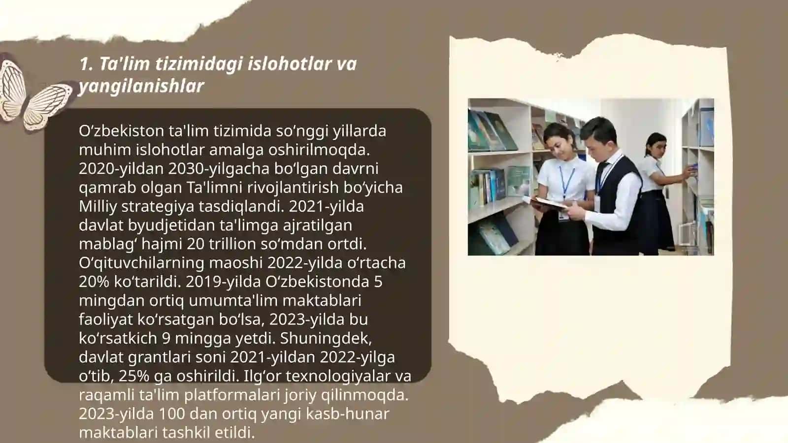 Özbekistonda mustaqillik yillarida ta'lim sohasida amalga oshirilgan innovatsiyalar va ularning natijalari. Shaxsga yönaltirilgan ta'lim texnologiyalari 3