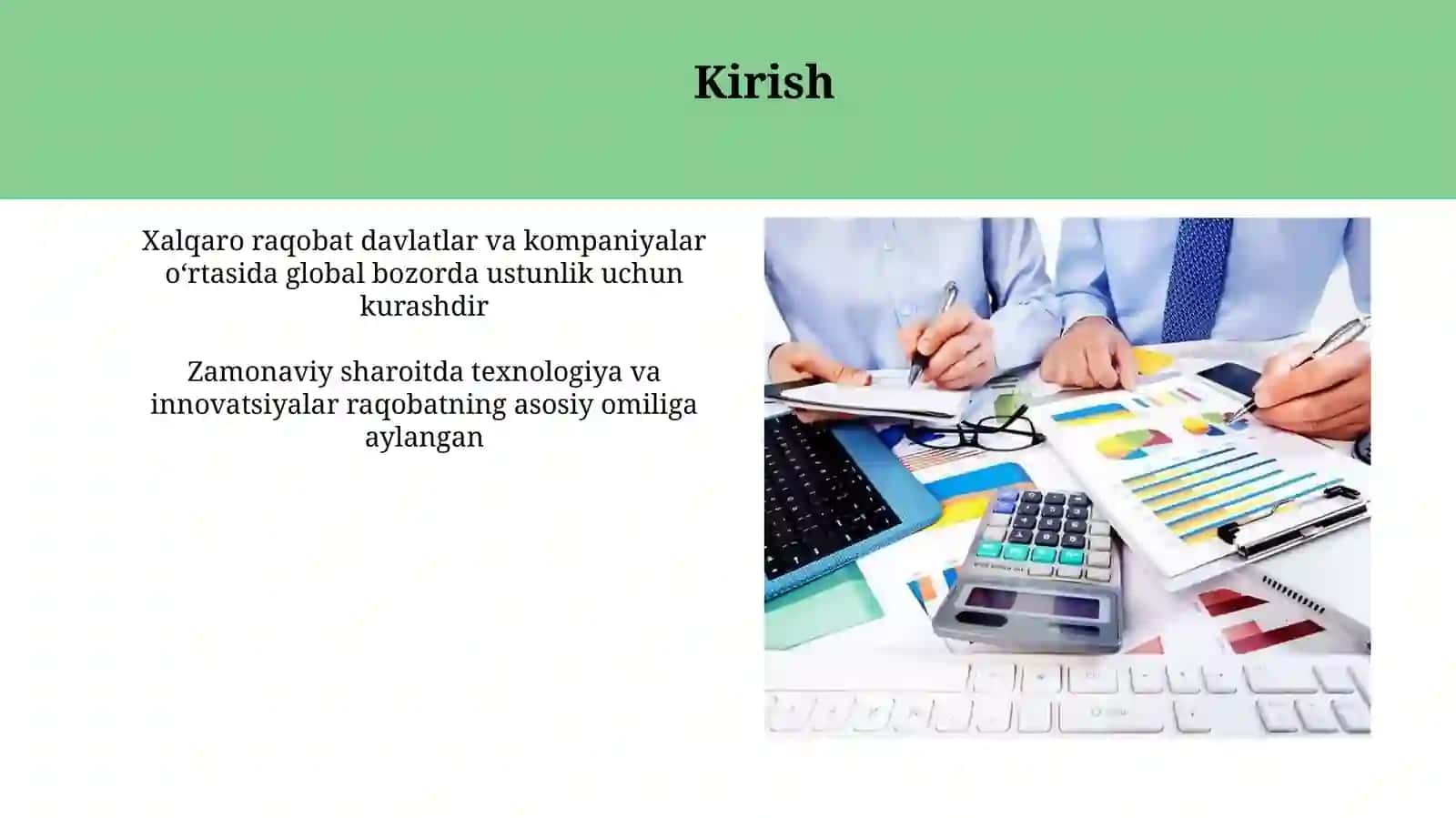 Xalqaro raqobat va uning zamonaviy sharoitda yuzaga chiqish xususiyatlari 3