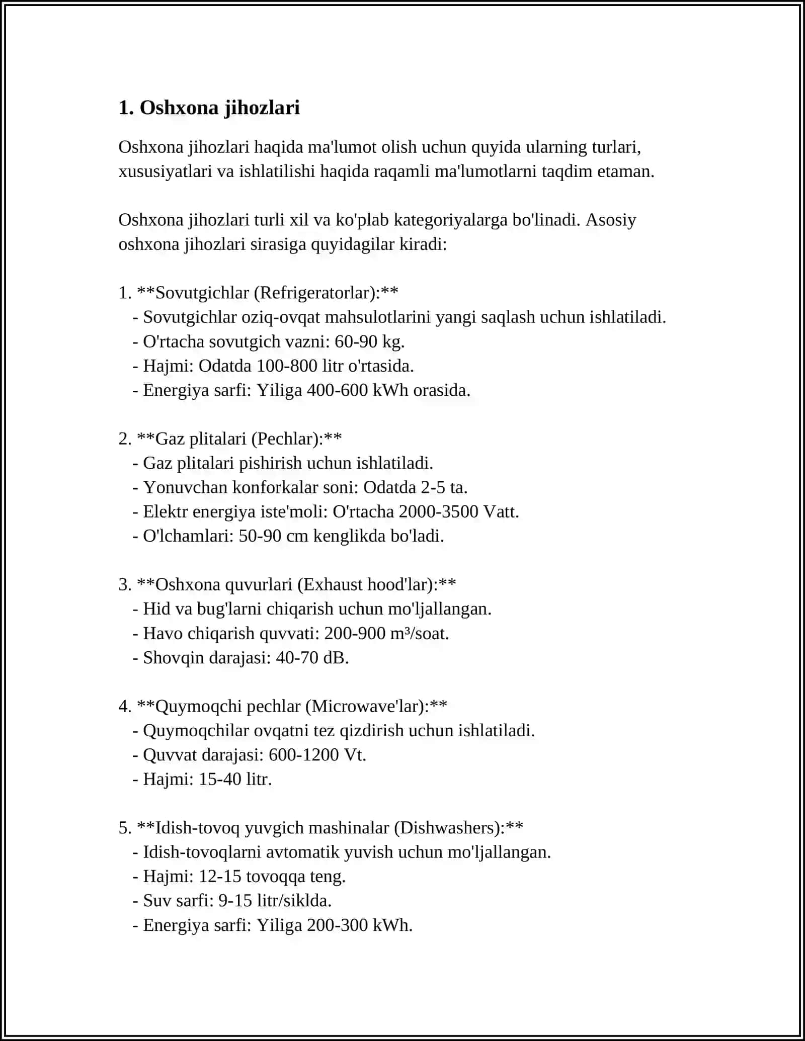 UMUMIY OVQATLANISH KORXONALARI JIHOZLARI TURLARI 3