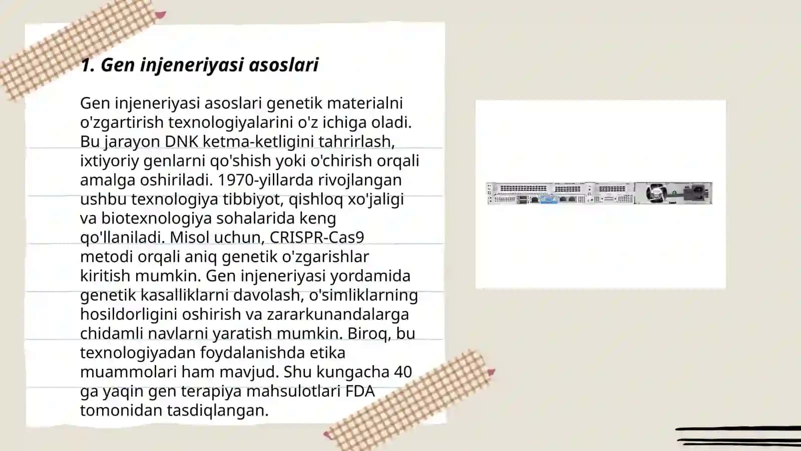 Gen Injeneriyasi va Uning Meditsina Amaliyotida Qo'llanilishi 3