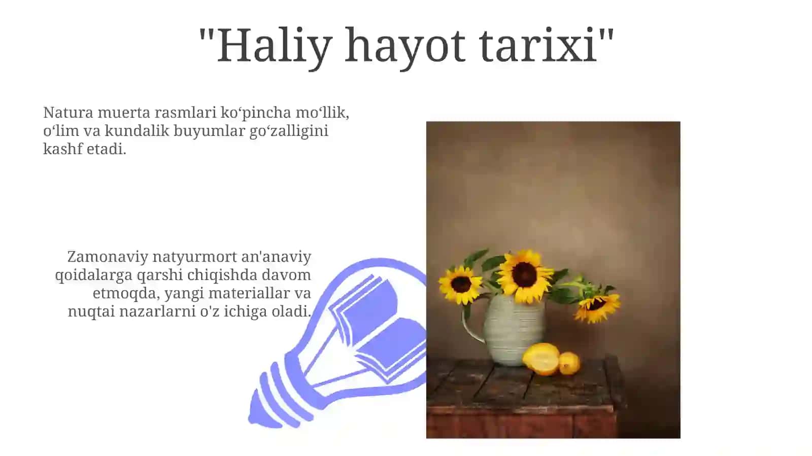Zamonaviy san'atda Natyurmort 3
