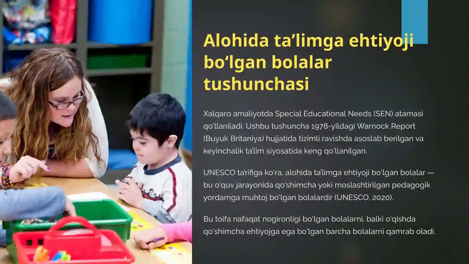 ALOHIDA TA’LIMGA EHTIYOJI BO‘LGAN BOLALAR VA ULARNI INKLYUZIV TA’LIMGA JALB ETISH 3