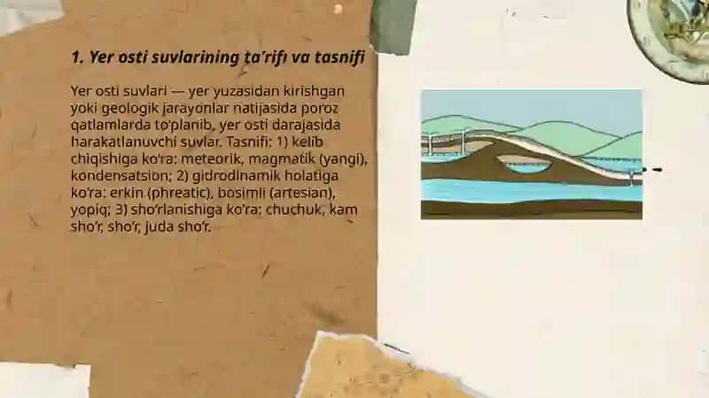 Yer osti suvlari ularning shoʻrlanishi 3