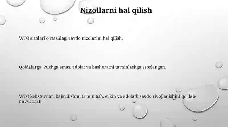 Xalqaro savdo tashkiloti va uning amal qilish tamoyillari 3