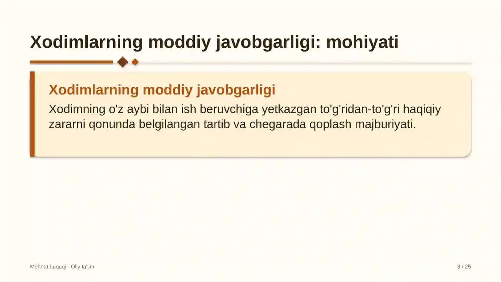 Xodimlarning moddiy javobgarligi: mohiyati 3