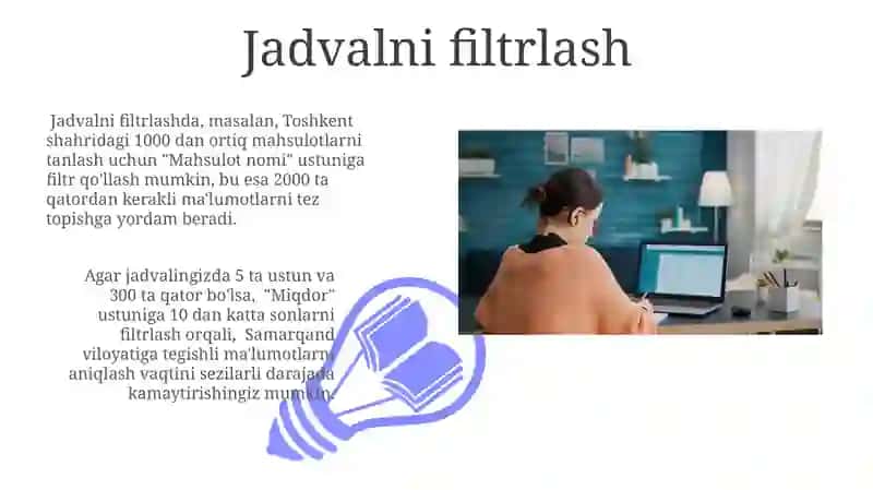 Jadvalni filtrlash 3