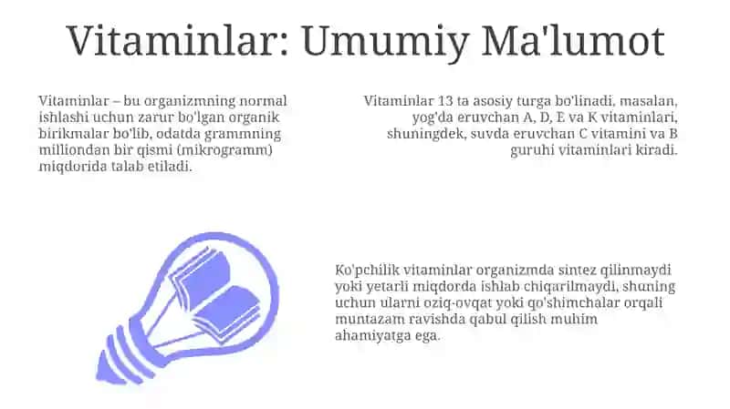 Vitaminlar va ularning ahamiyati 3
