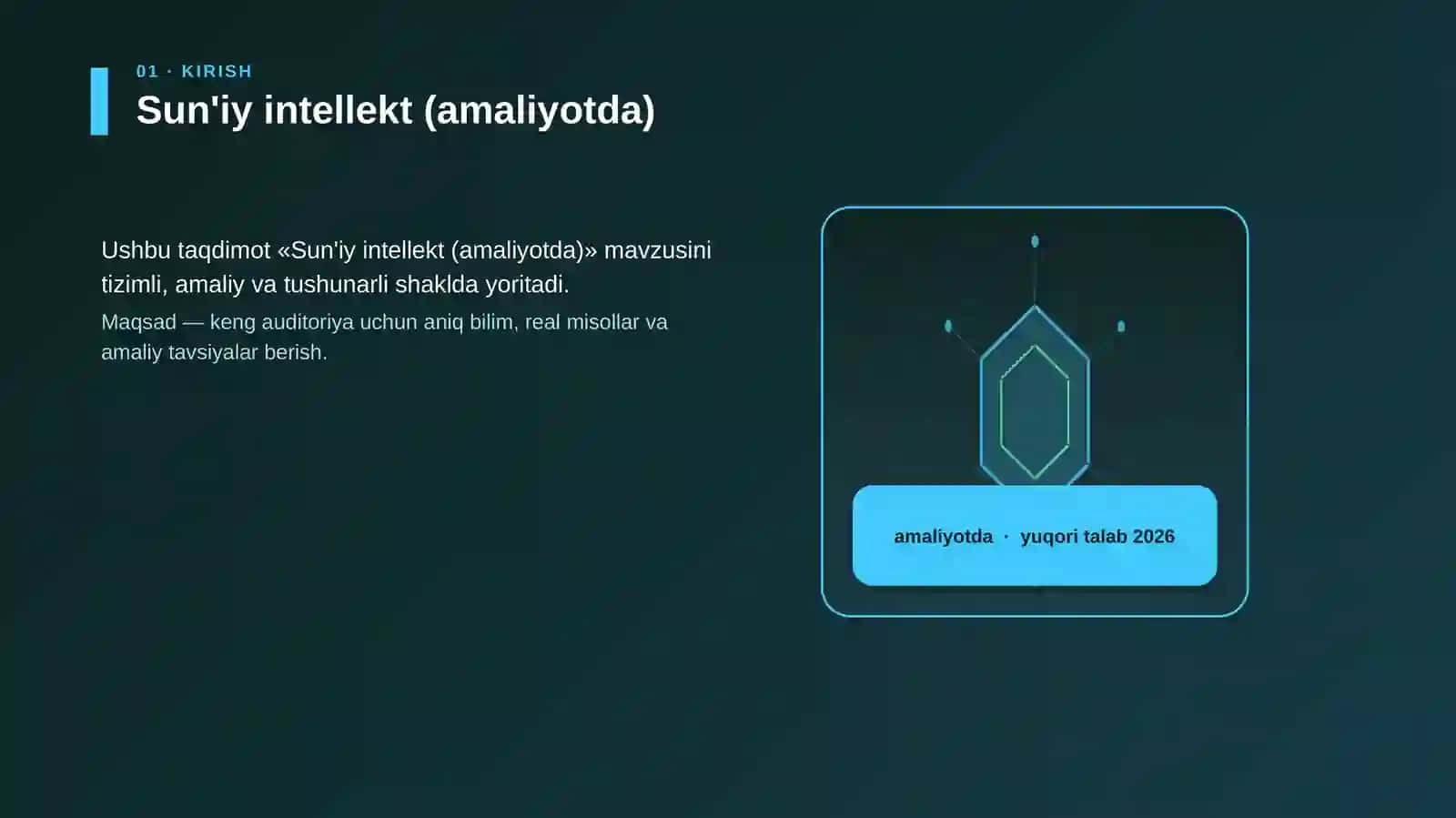 Sun'iy intellekt (amaliyotda) 3