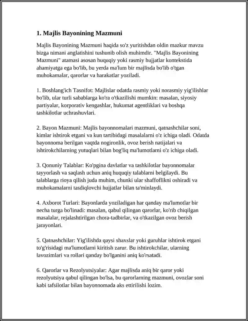 MAJLIS BAYONI VA MAJLIS BAYONIDAN KÒCHIRMA.UNING TARKIBIY QISMLARI 3