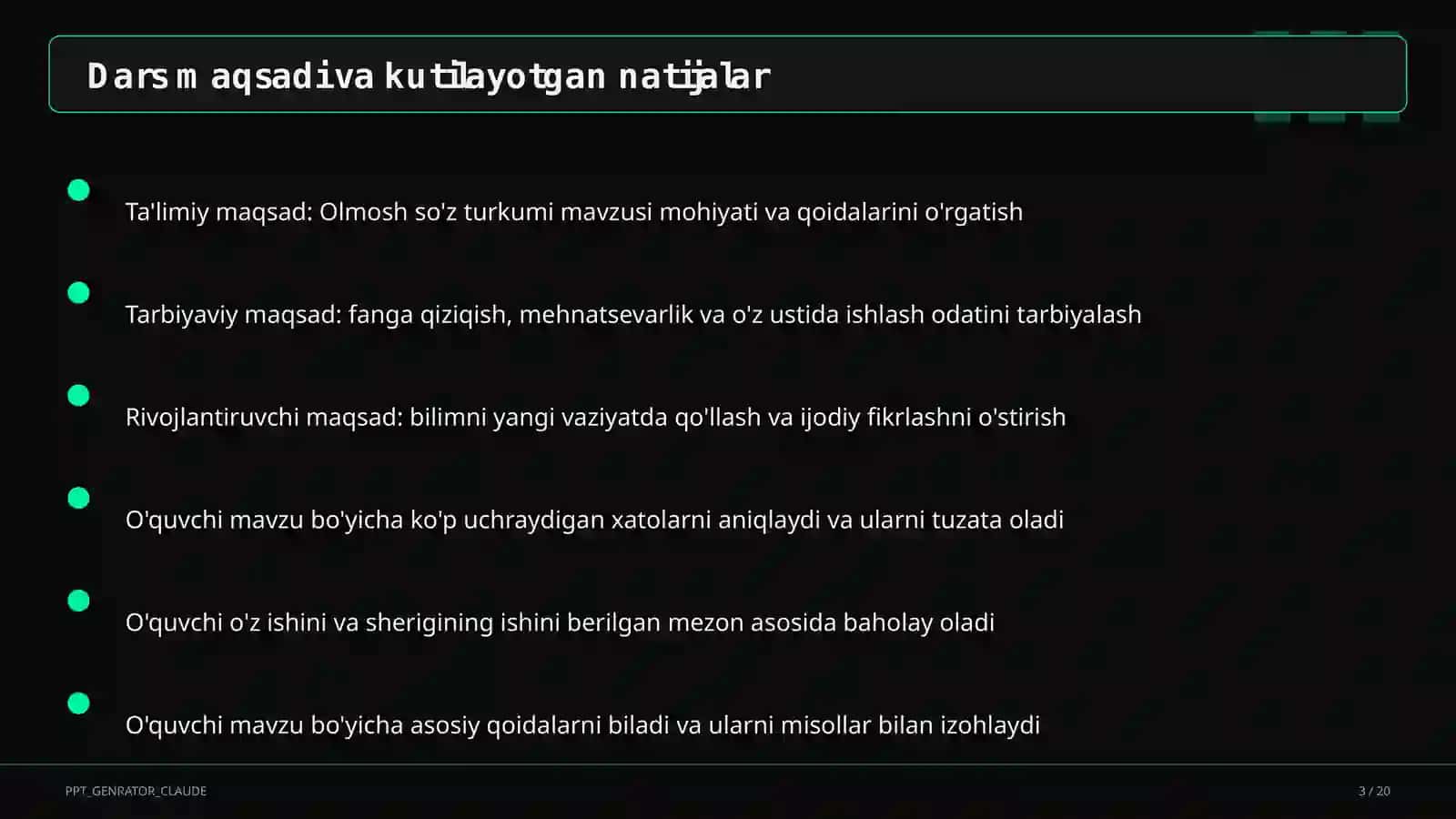 Olmosh so'z turkumi (4-sinf) 3