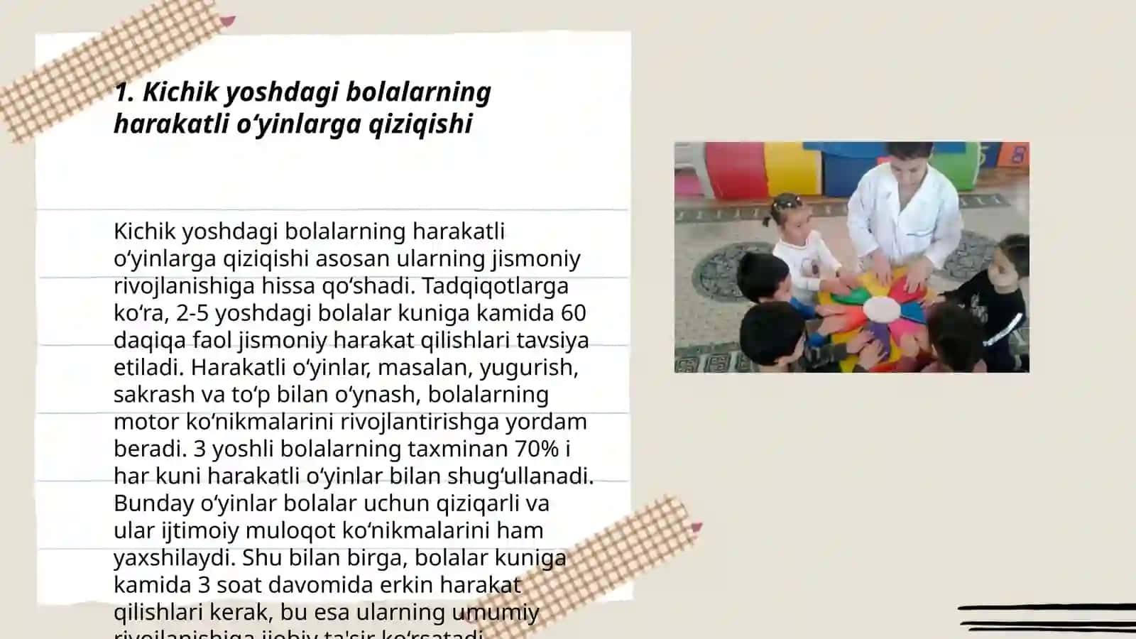 Kichik yoshdagi bolalarga beriladigan milliy va harakatli o‘yinlarni o‘rgatish 3