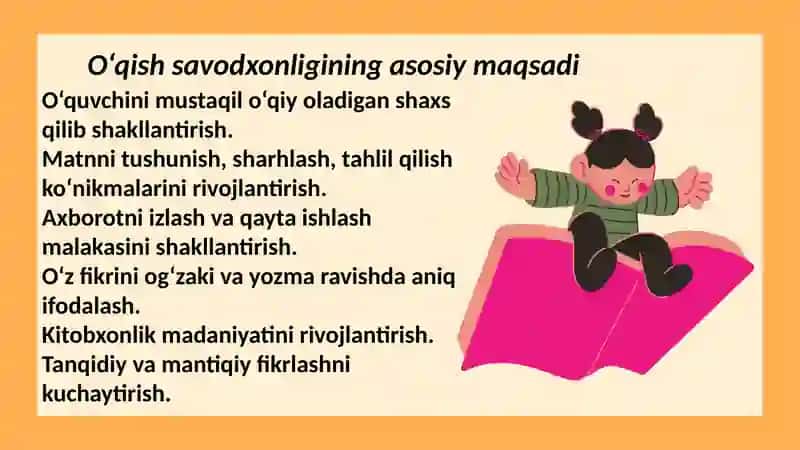 O‘qish savodxonligi 3