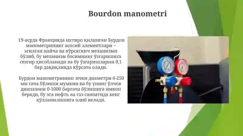 Bourdon manometri 3