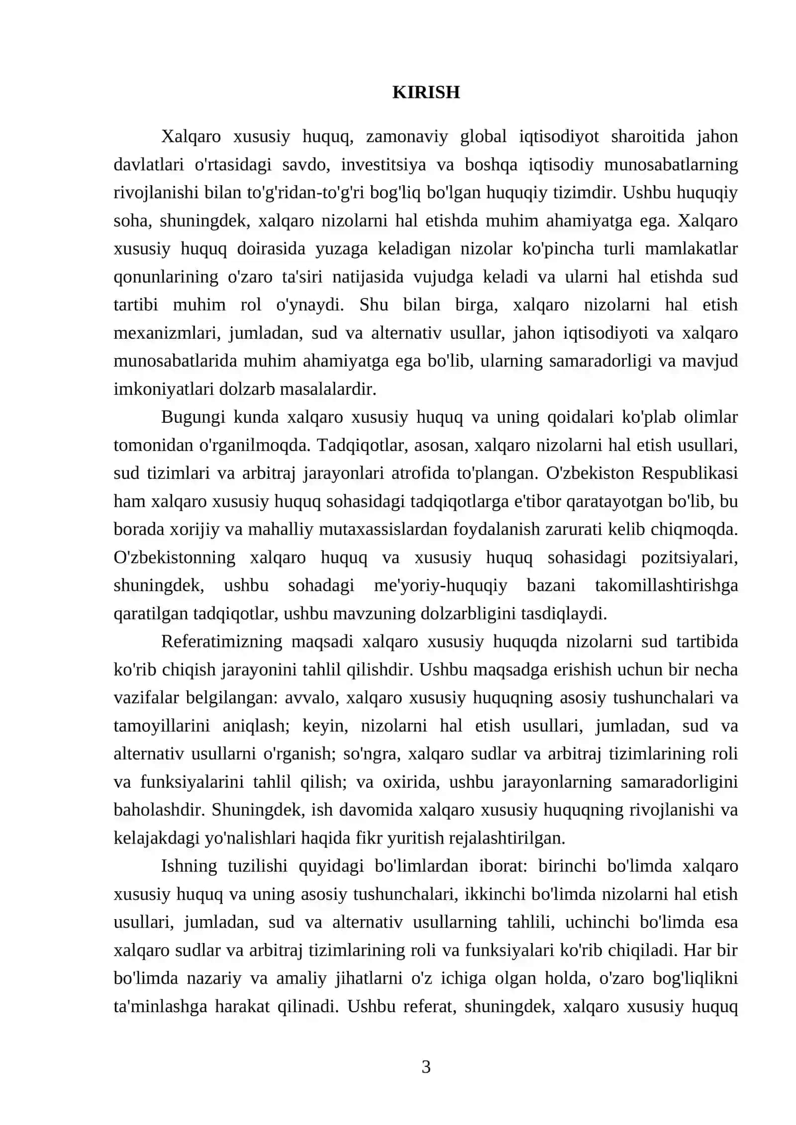 Xalqaro xususiy huquqda nizolarni sud tartibida koʻrib chiqish 3