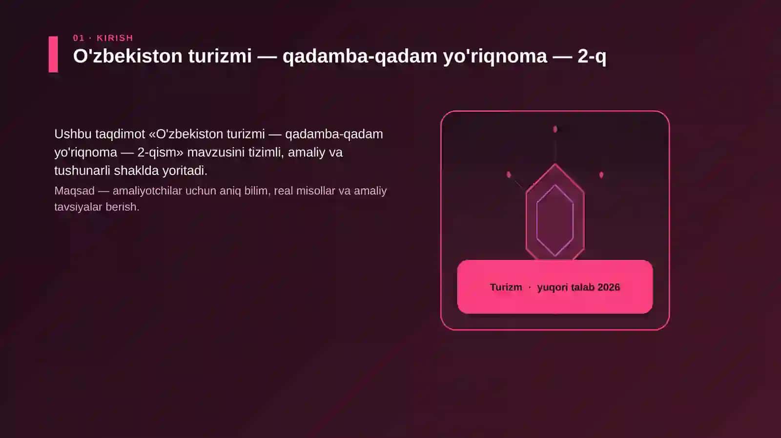 O'zbekiston turizmi — qadamba-qadam yo'riqnoma — 2-qism 3