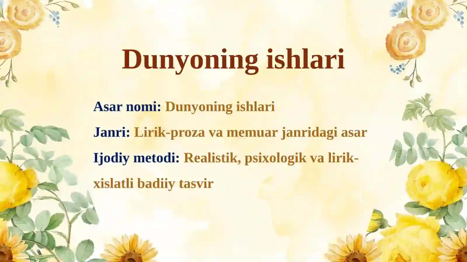 Dunyoningishlari 3