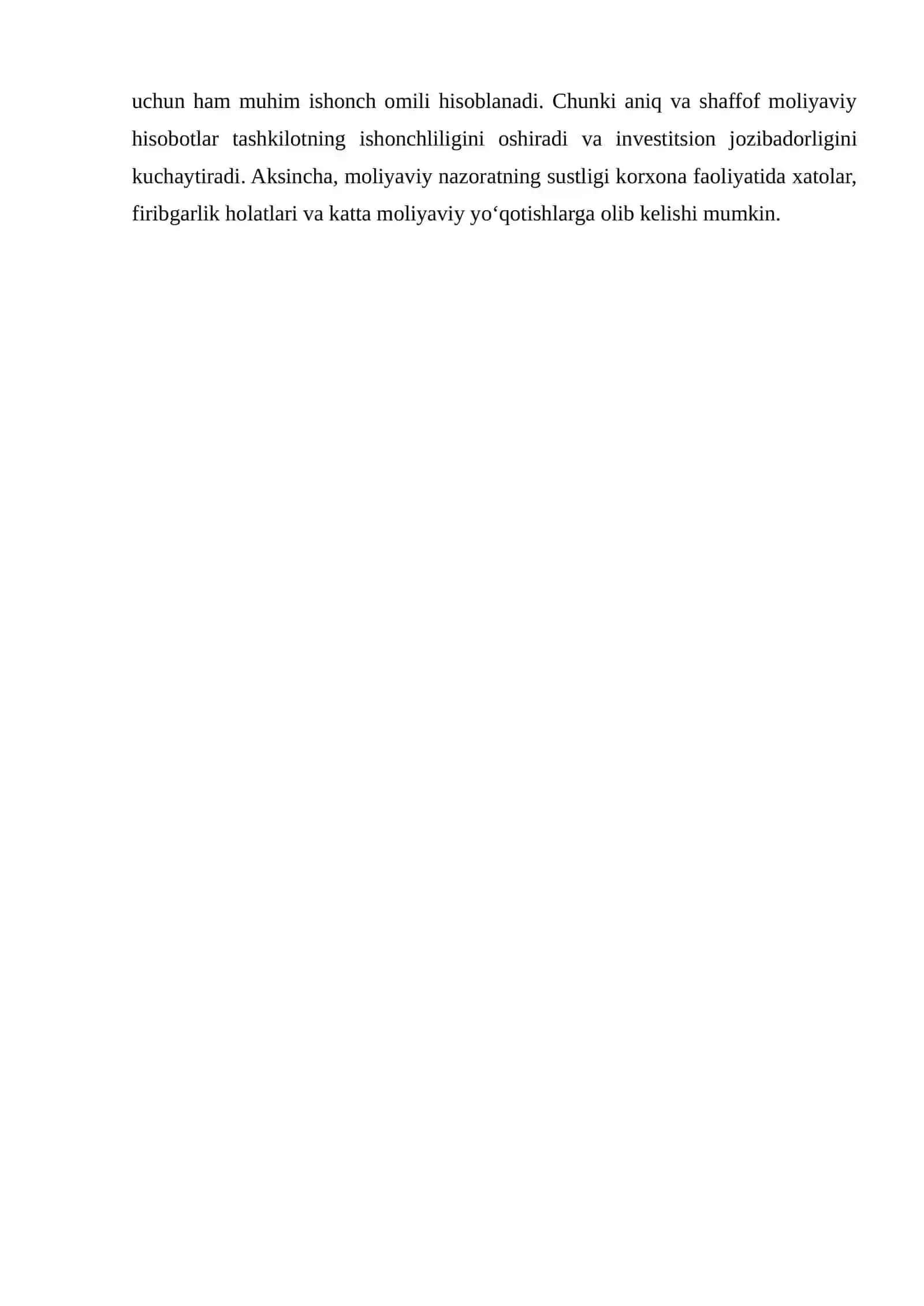 MOLIYAVIY NAZORAT: TASHKILOTLARDA AHAMIYATI VA TAHLIL 3