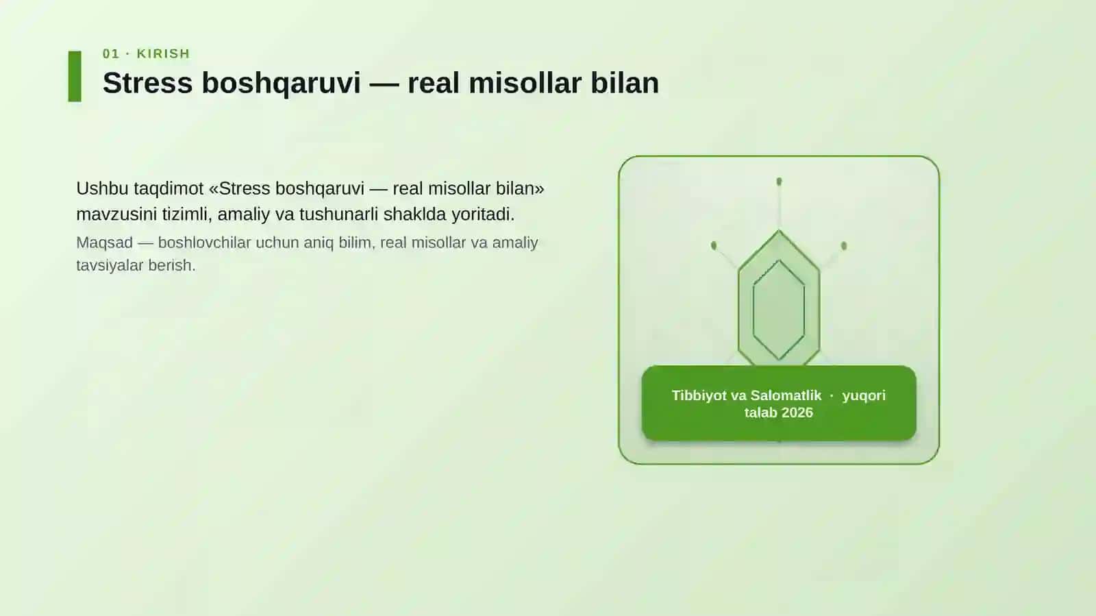 Stress boshqaruvi — real misollar bilan 3