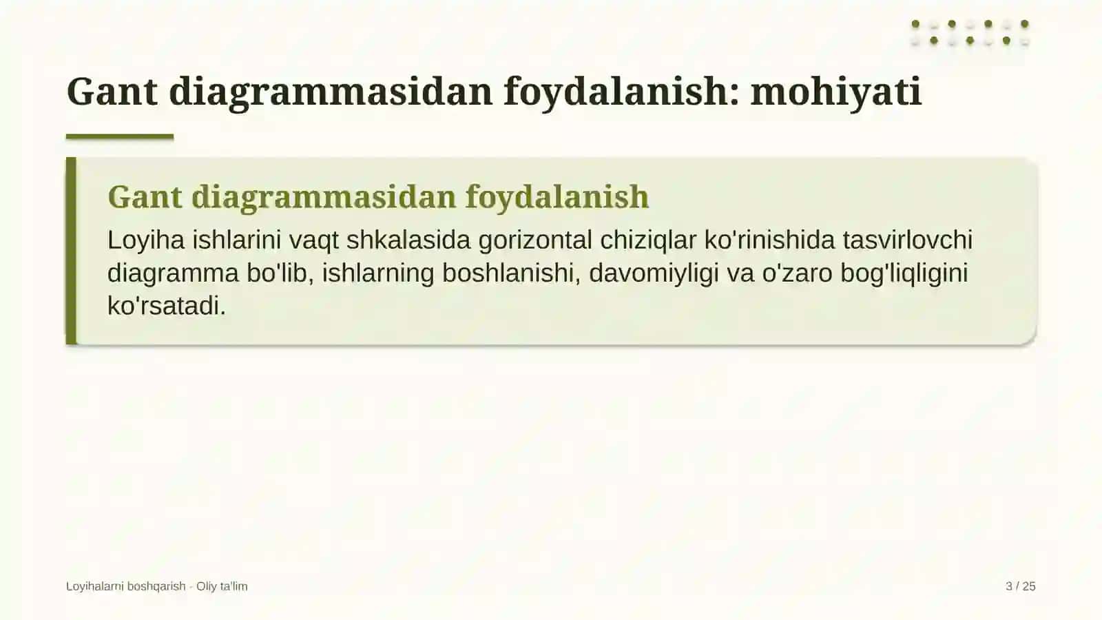 xo'jalik mollari do'konlarida gant diagrammasidan foydalanish 4891 3