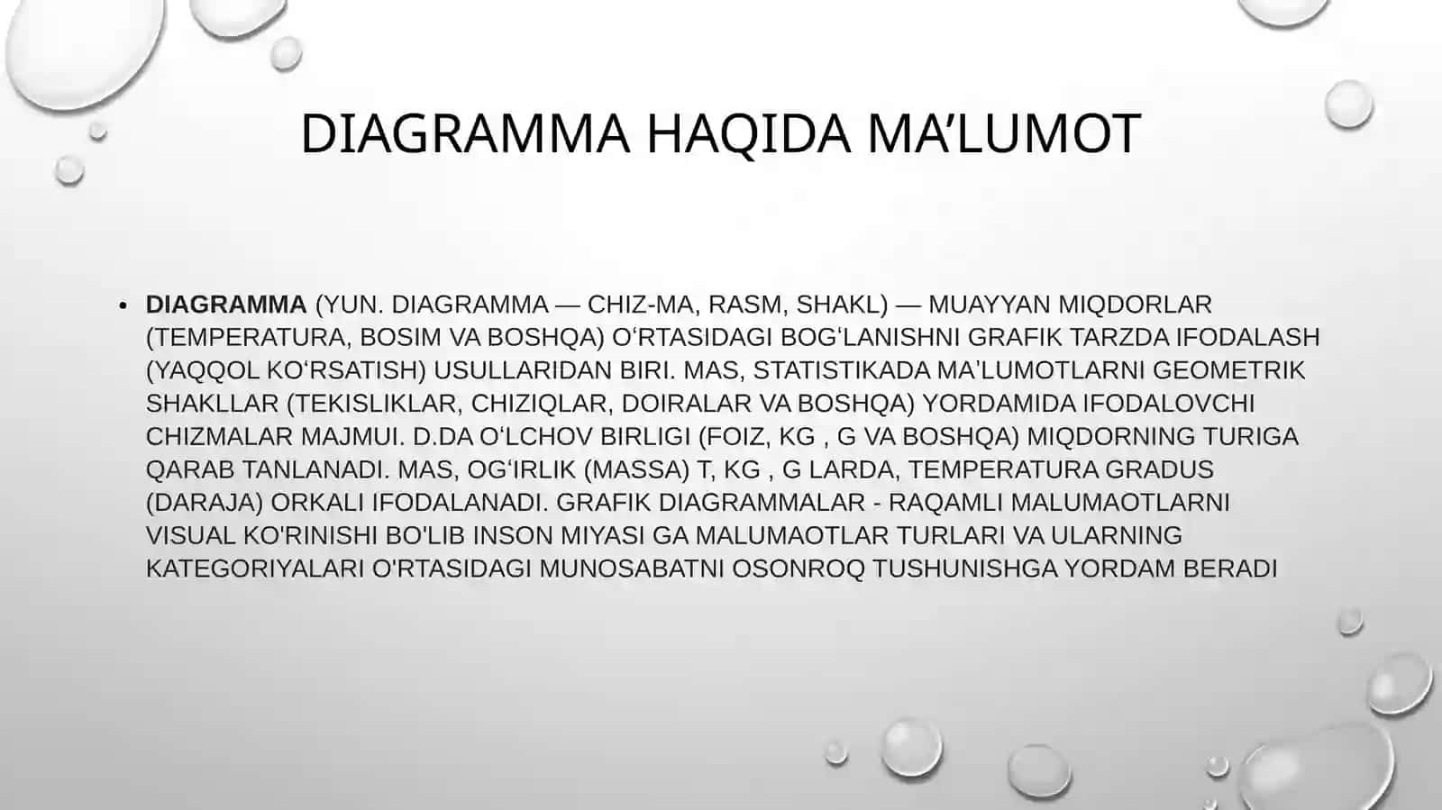 Excel dasturida diagrammalar yaratish 3