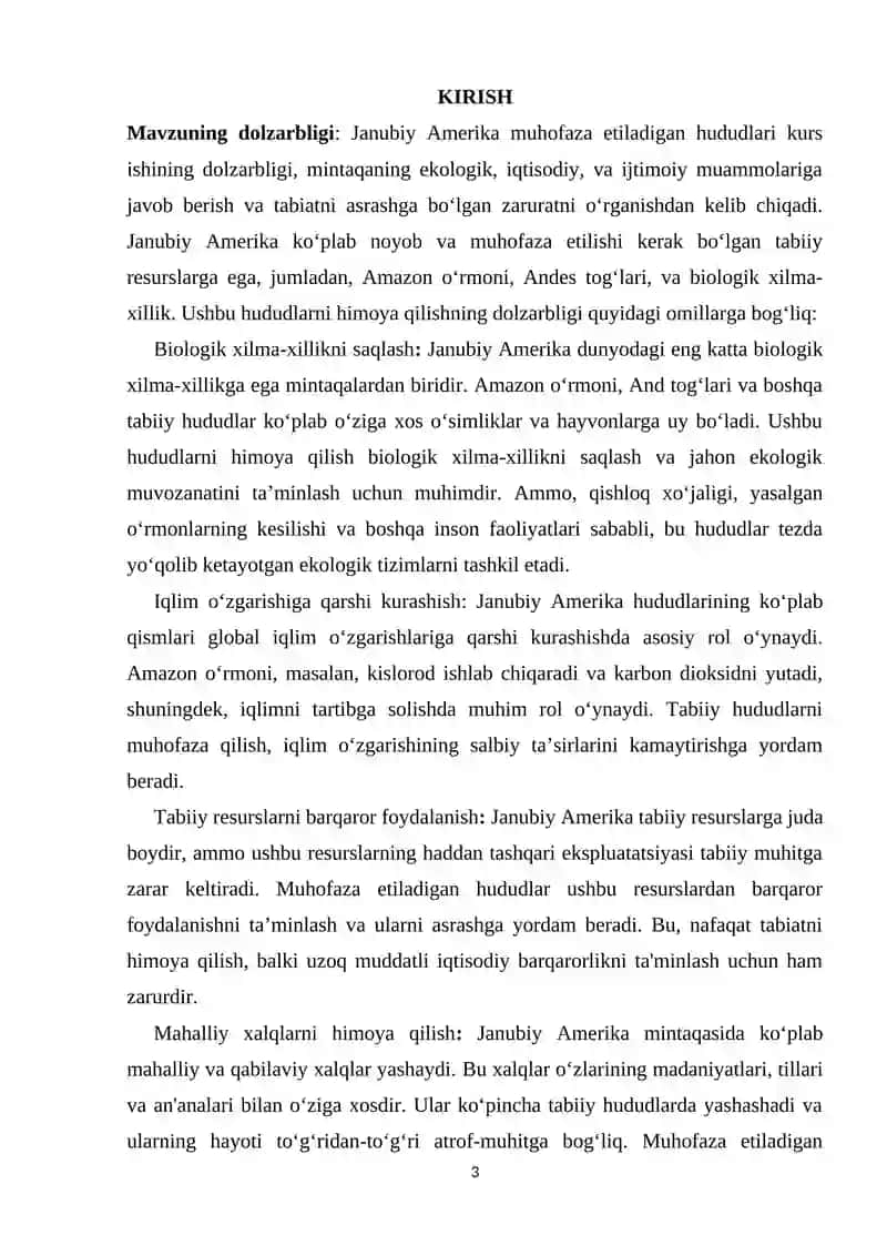 Janubiy Amerika muhofaza etiladigan hududlari 3
