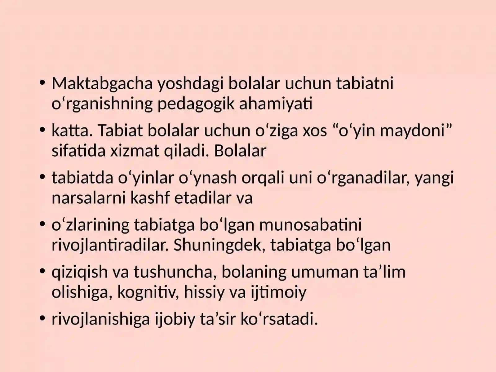 oʻrta guruhda tabiatga oid oʻyinlarni tashkil etishning mashgʻulot ishlanmalarini tuzish 3