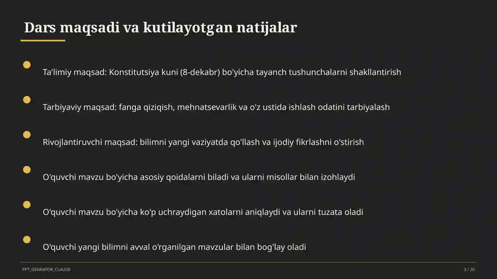 Konstitutsiya kuni (8-dekabr) 3