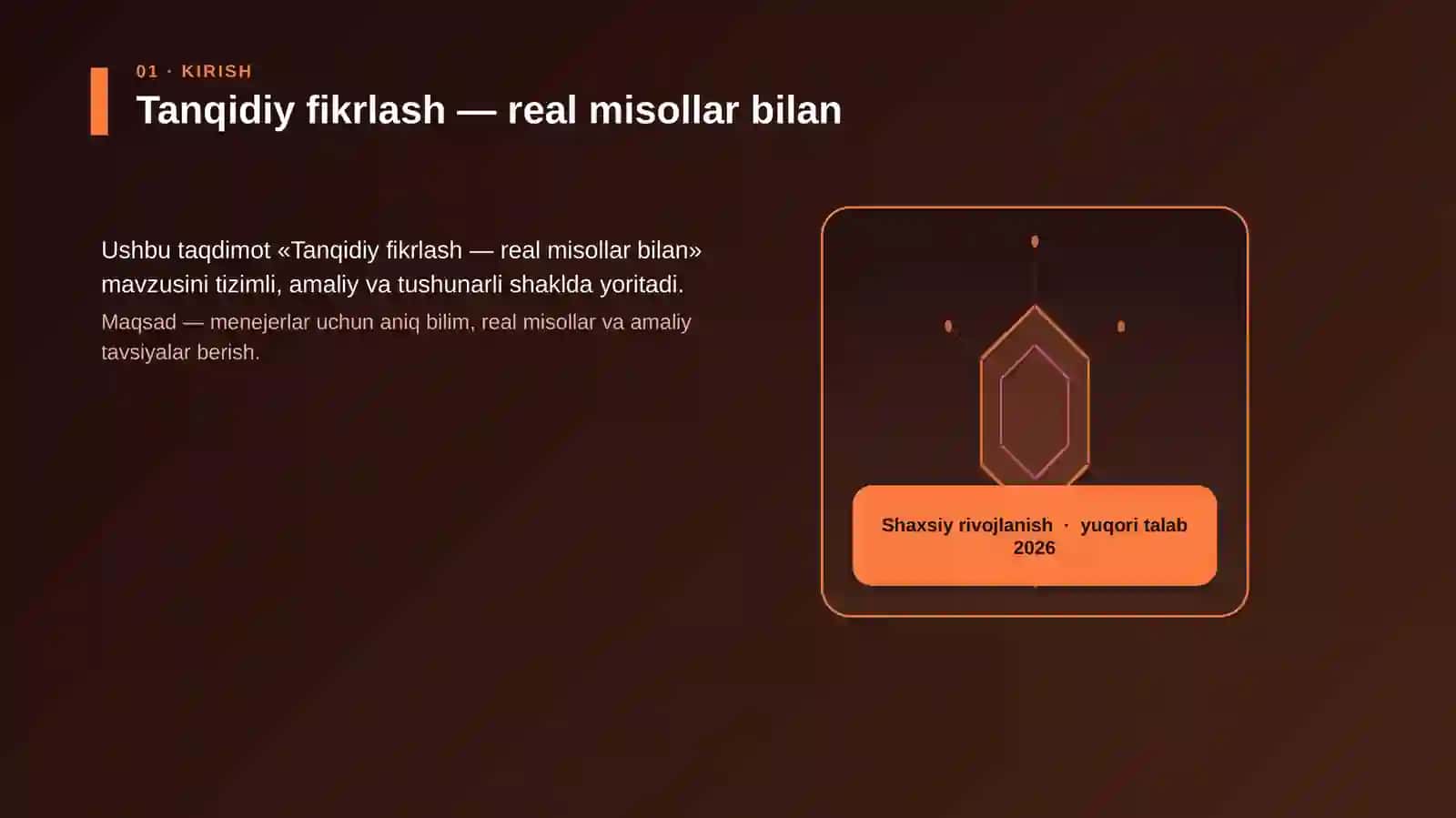 Tanqidiy fikrlash — real misollar bilan 3